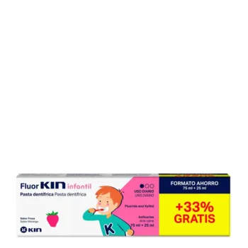 KIN FLUORKIN INFANTIL toothpaste #strawberry 75 + 25 ml