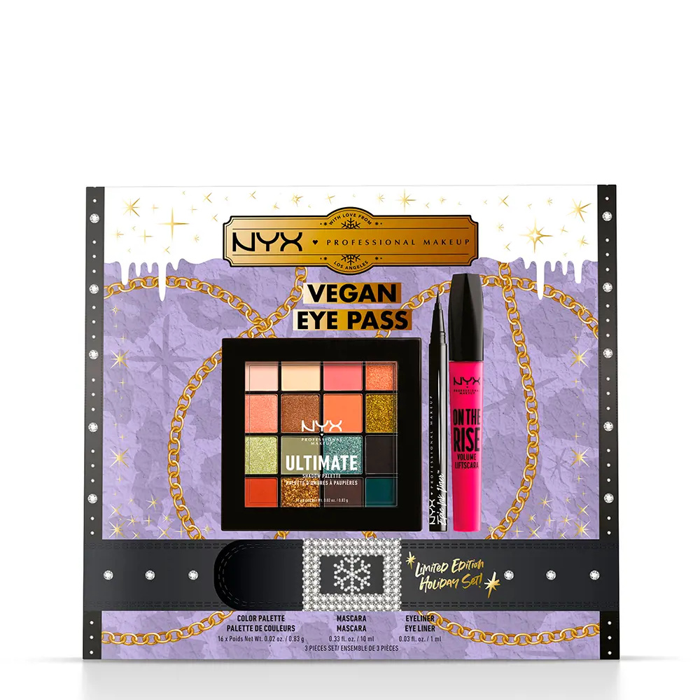 NYX PROFESSIONAL MAKE UP VEGAN EYE PASS LIMITED EDITION set 3 pcs NYX PROFESSIONAL MAKE UP VEGAN EYE PASS LIMITED EDITION set 3 pcs