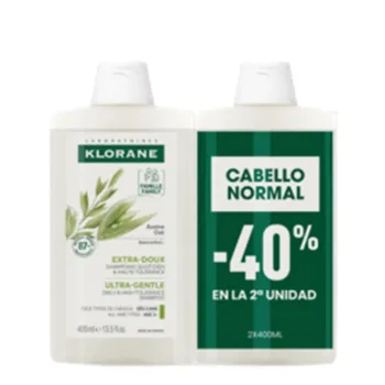 KLORANE OAT MILK ultra-gentle shampoo with oat duo pack 2 x 400 ml