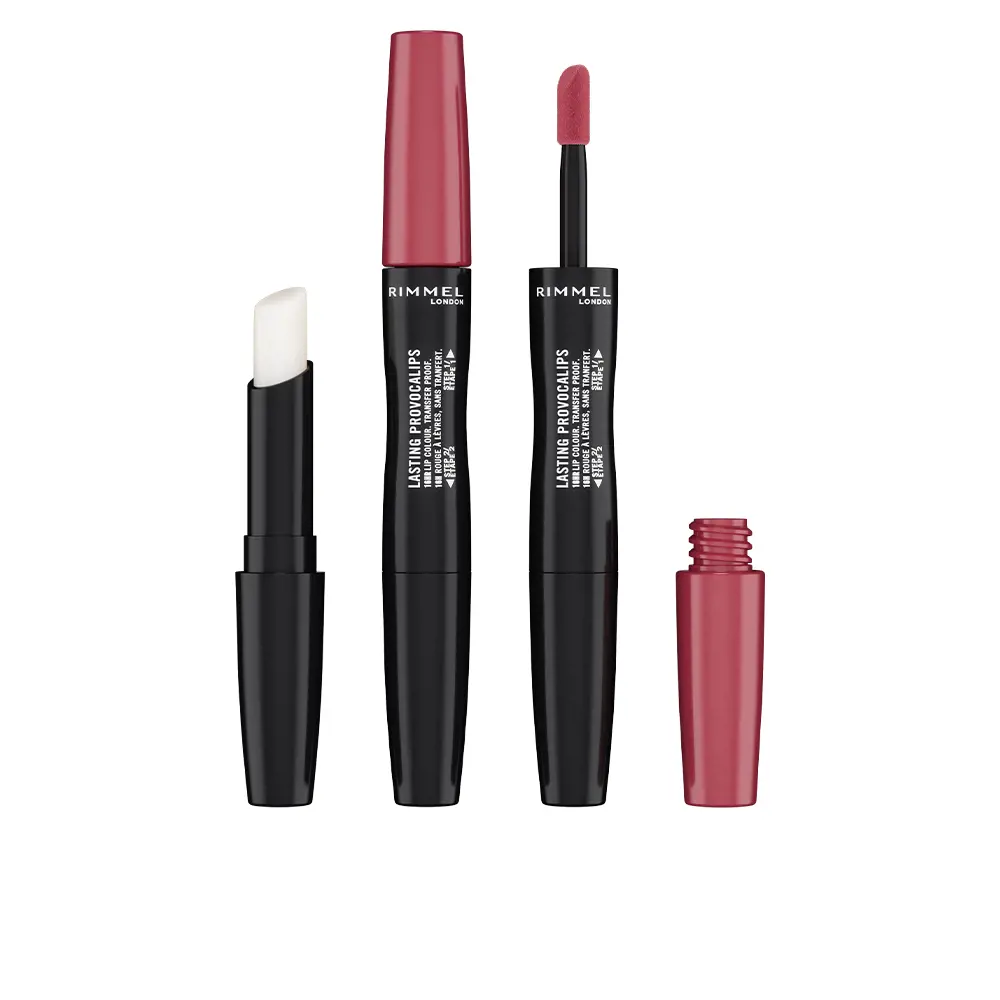 RIMMEL LONDON LASTING PROVACALIPS lip colour transfer proof #210-pink case of emergency