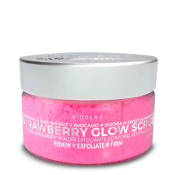 BIOVÈNE STRAWBERRY GLOW SCRUB revitalizing body polish 200 gr
