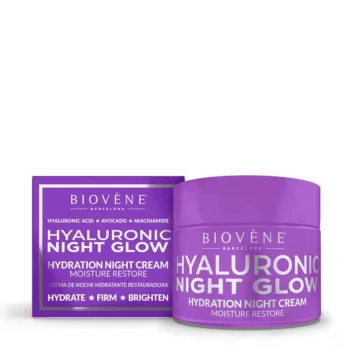 BIOVÈNE HYALURONIC NIGHT GLOW hydration night cream moisture restore 50 ml