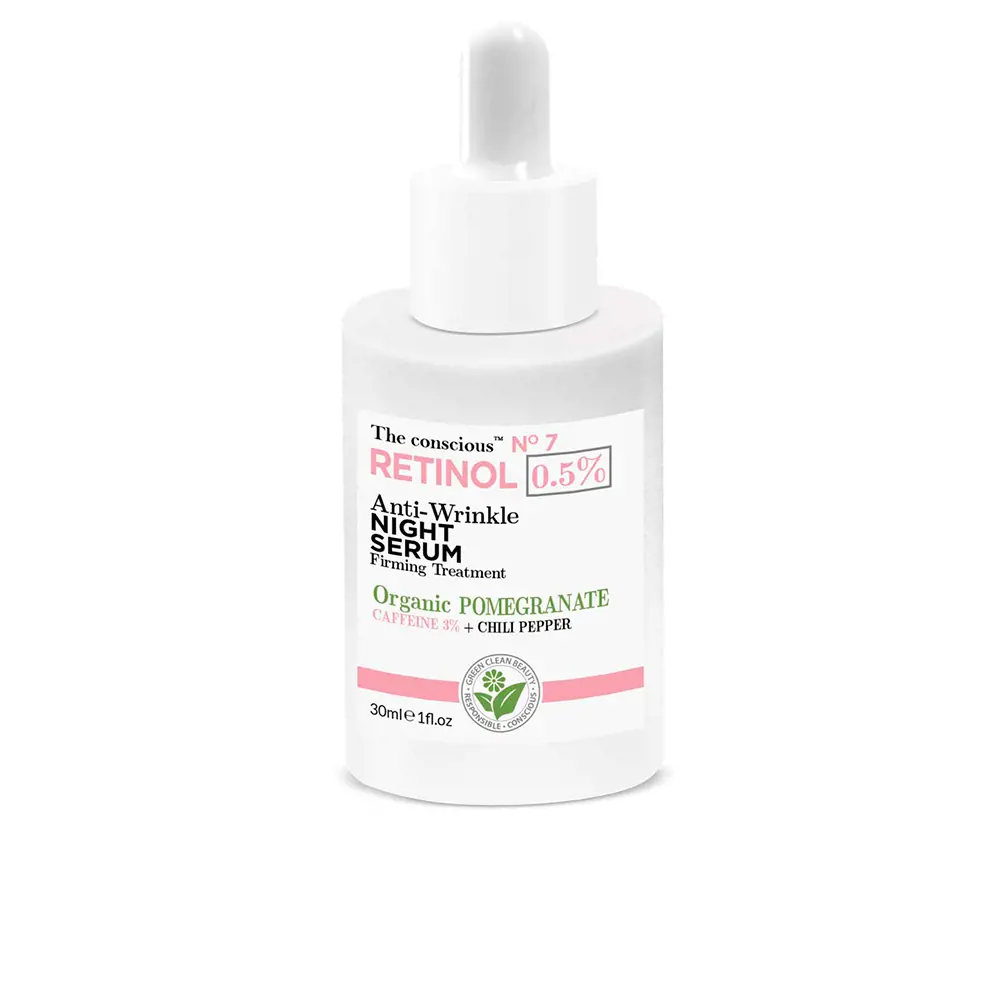 THE CONSCIOUS RETINOL anti-wrinkle night serum organic pomegranate 30 ml