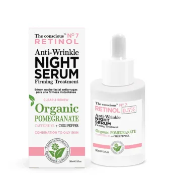 THE CONSCIOUS RETINOL anti-wrinkle night serum organic pomegranate 30 ml