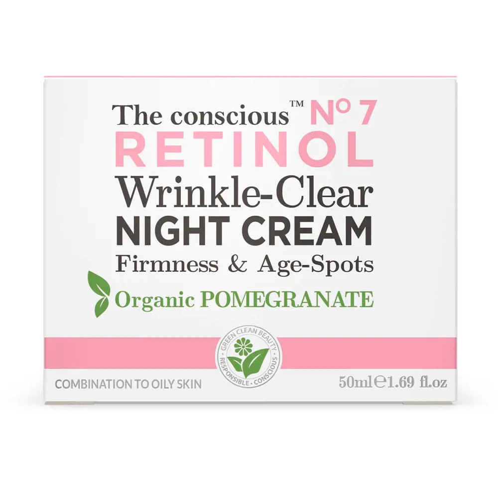 THE CONSCIOUS RETINOL wrinkle-clear night cream organic pomegranate 50 ml