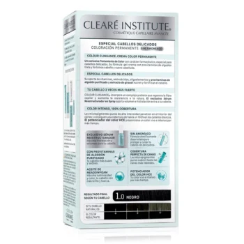 CLEARÉ INSTITUTE COLOUR CLINUANCE delicate hair #1.0-black 1 u