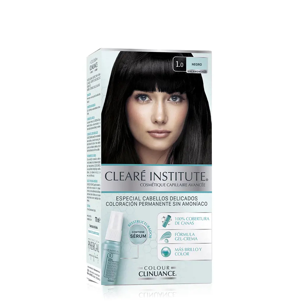 CLEARÉ INSTITUTE COLOUR CLINUANCE delicate hair #1.0-black 1 u CLEARÉ INSTITUTE COLOUR CLINUANCE delicate hair #1.0-black 1 u