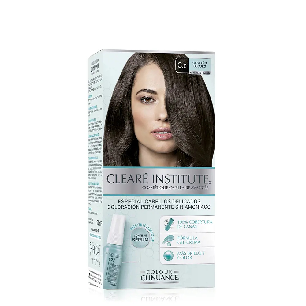 CLEARÉ INSTITUTE COLOUR CLINUANCE delicate hair #3.0-dark chestnut 1 u CLEARÉ INSTITUTE COLOUR CLINUANCE delicate hair #3.0-dark chestnut 1 u