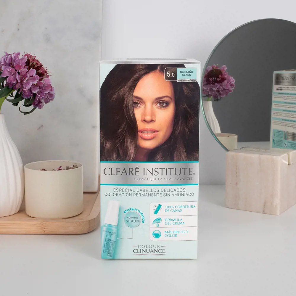 CLEARÉ INSTITUTE COLOUR CLINUANCE delicate hair #5.0-light chestnut 1 u CLEARÉ INSTITUTE COLOUR CLINUANCE delicate hair #5.0-light chestnut 1 u - Image 3