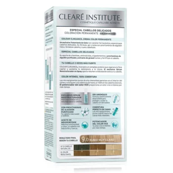 CLEARÉ INSTITUTE COLOUR CLINUANCE delicate hair #9.0-very light blonde 1 u