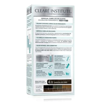 CLEARÉ INSTITUTE COLOUR CLINUANCE delicate hair #4.01-chocolate frio 1 u