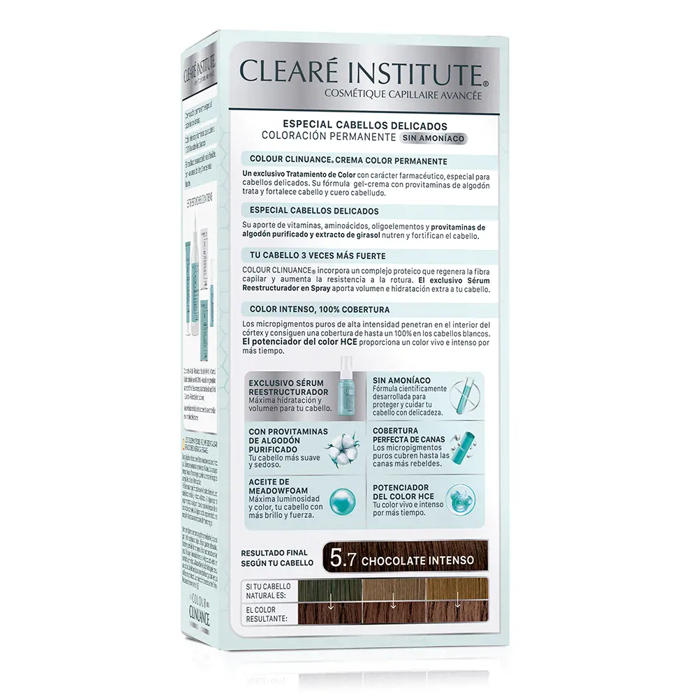 CLEARÉ INSTITUTE COLOUR CLINUANCE delicate hair #5.7-chocolate intense 1 u