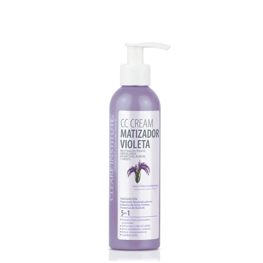 CLEARÉ INSTITUTE MATIZADOR violet CC cream 200 ml CLEARÉ INSTITUTE MATIZADOR violet CC cream 200 ml