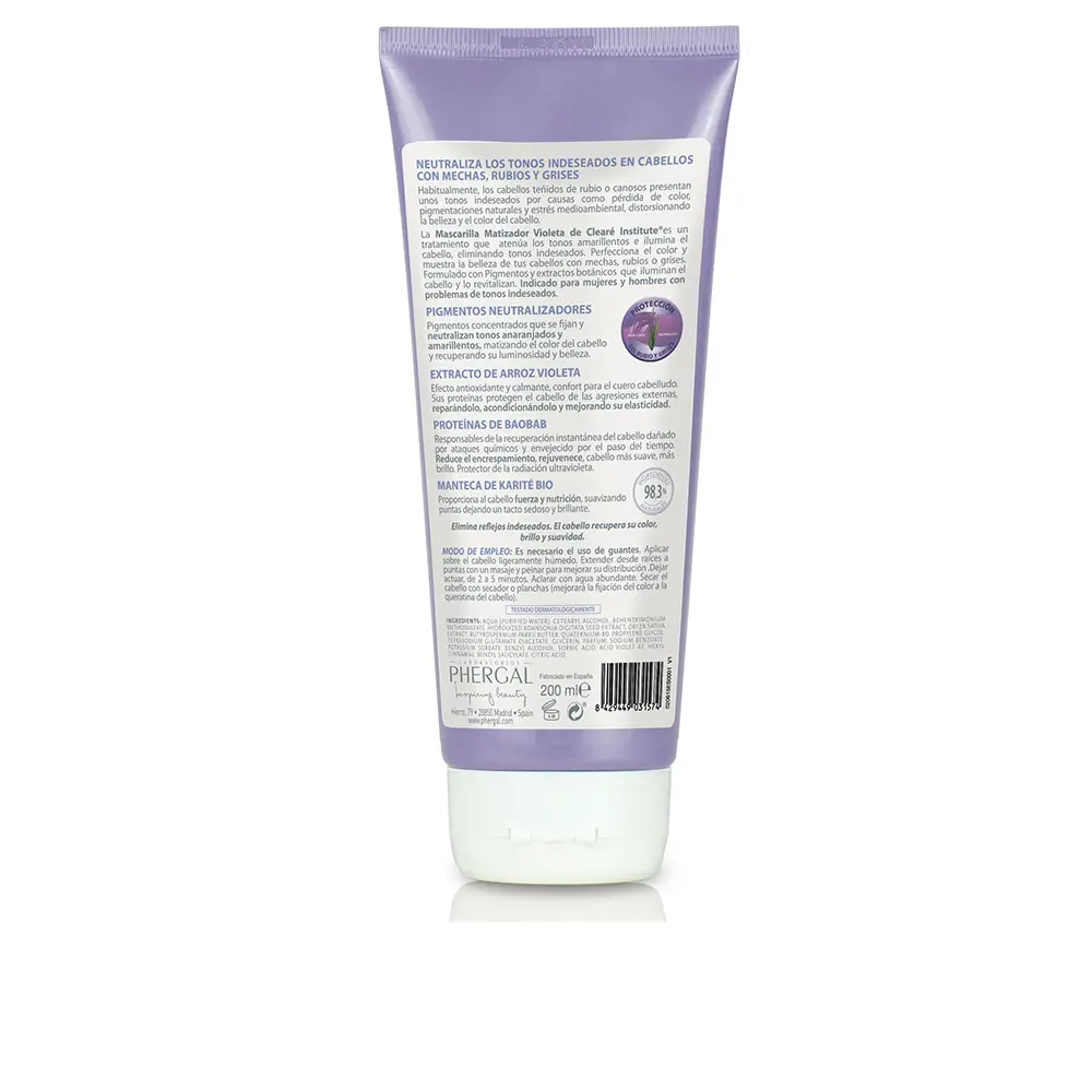 CLEARÉ INSTITUTE MATIZADOR violet  mask 200 ml