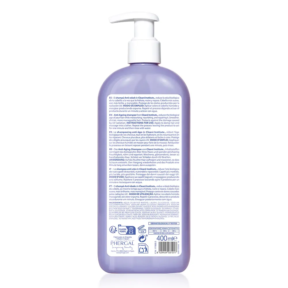CLEARÉ INSTITUTE ANTI AGE champoo 400 ml