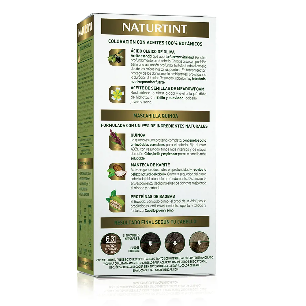 NATURTINT NATURTINT #6.31 brown almond intense 170 ml NATURTINT NATURTINT #6.31 brown almond intense 170 ml - Image 3