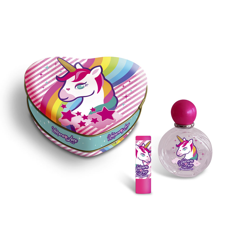 LORENAY UNICORN HEART METAL set LOTTO DI 4 pezzi
