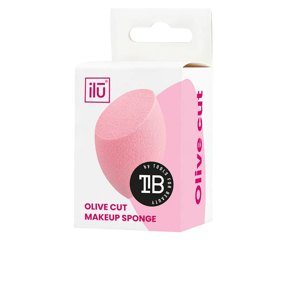 ILŪ OLIVE CUT sponge #Pink 1 u