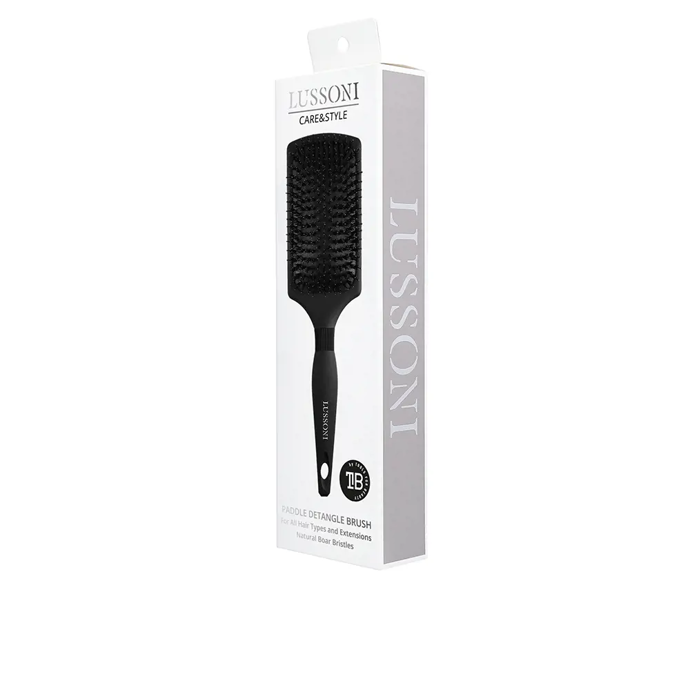 LUSSONI CARE & STYLE natural boar bristle brush #Paddle 1 u