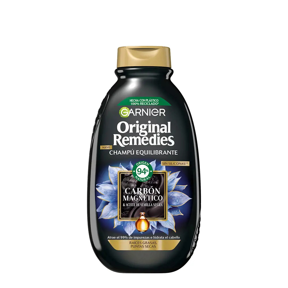 GARNIER ORIGINAL REMEDIES magnetic charcoal shampoo 250 ml GARNIER ORIGINAL REMEDIES magnetic charcoal shampoo 250 ml