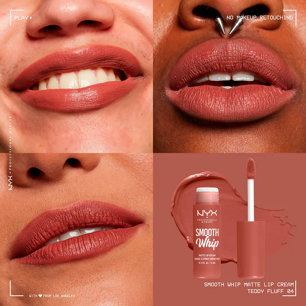 NYX PROFESSIONAL MAKE UP SMOOTH WHIPE matte lip cream #teddy fluff 4 ml NYX PROFESSIONAL MAKE UP SMOOTH WHIPE matte lip cream #teddy fluff 4 ml - Image 4