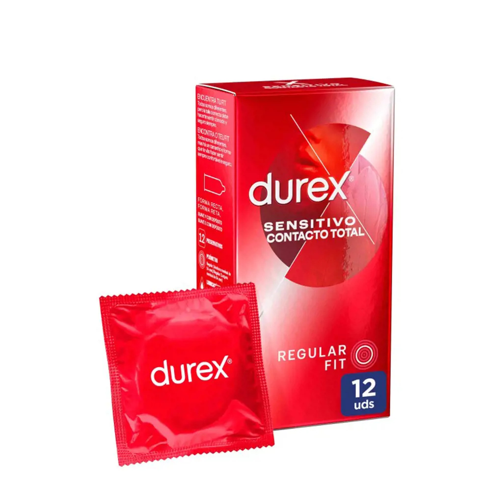 DUREX SENSITIVE TOTAL CONTACT super fine condoms 12 u DUREX SENSITIVE TOTAL CONTACT super fine condoms 12 u