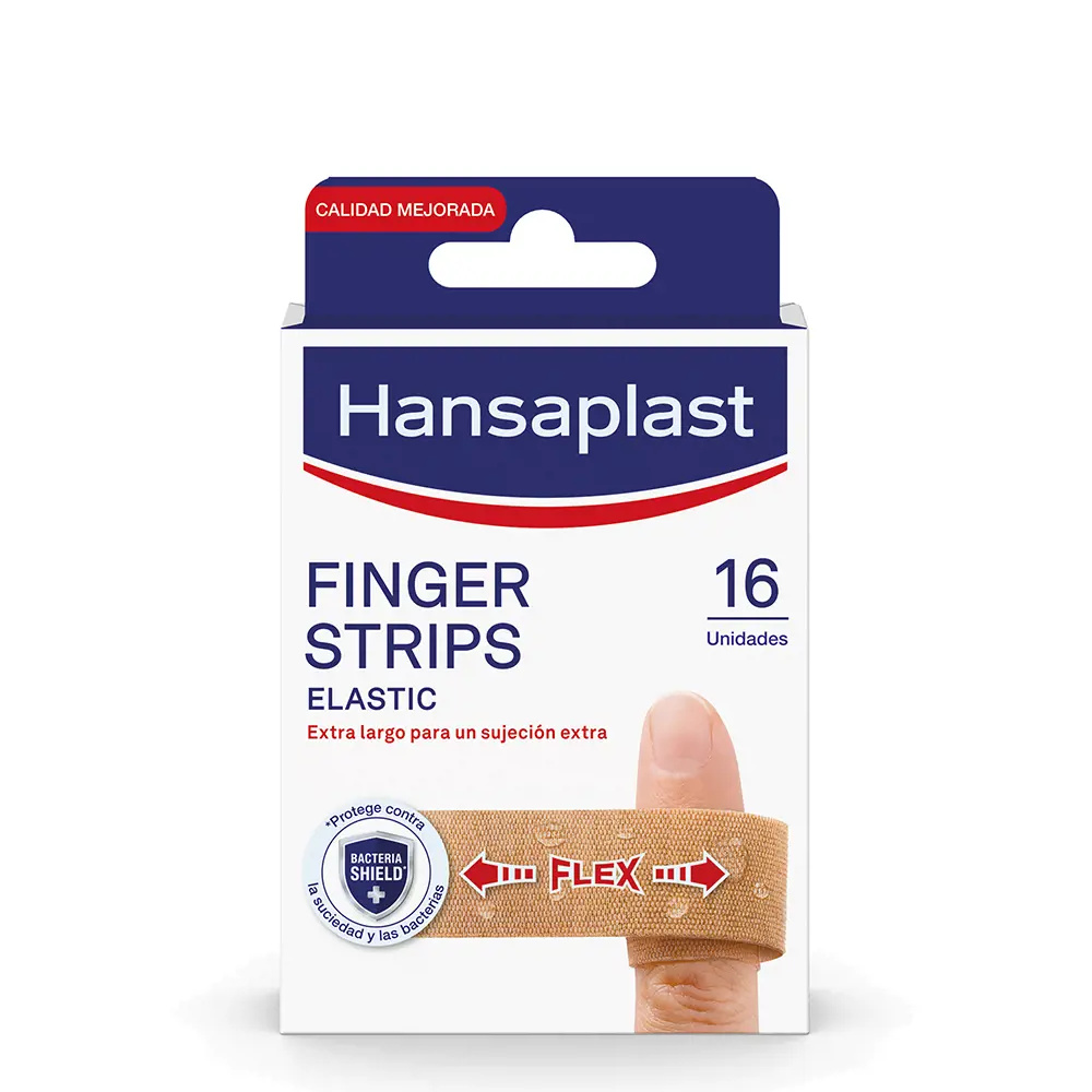 HANSAPLAST HP ELASTIC finger dressing strips 19 x 120 mm 16 u HANSAPLAST HP ELASTIC finger dressing strips 19 x 120 mm 16 u