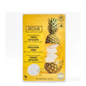 IROHA EXFOLIATING TONER pre-soaked pads 10 u