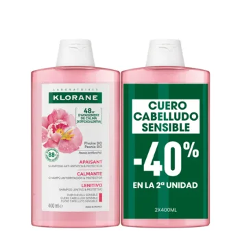 KLORANE PEONY BIO Soothing Shampoo duo-pack 2 x 400 ml KLORANE PEONY BIO Soothing Shampoo duo-pack 2 x 400 ml