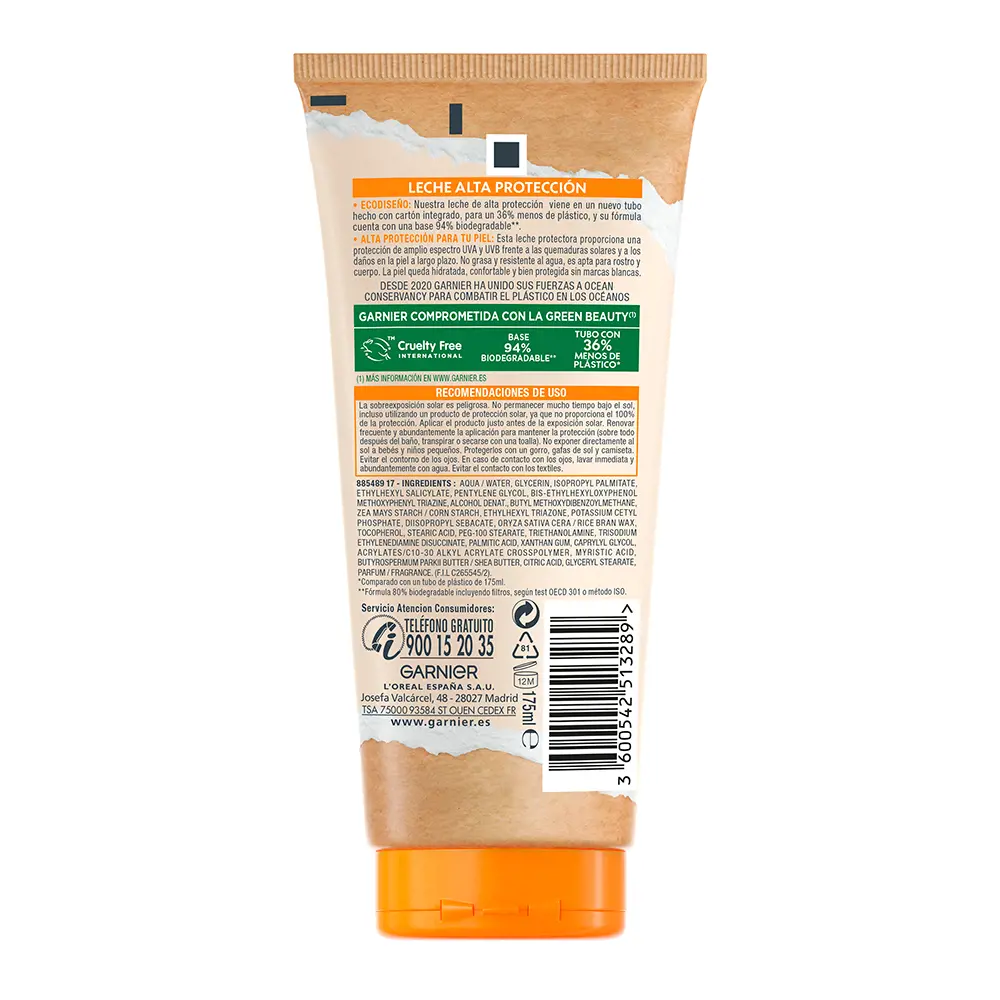 GARNIER ECO-OCEAN milk protectora SPF30 175 ml