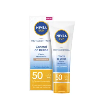 NIVEA SUN CONTROL SHINE medium mattifying facial SPF50 40 ml