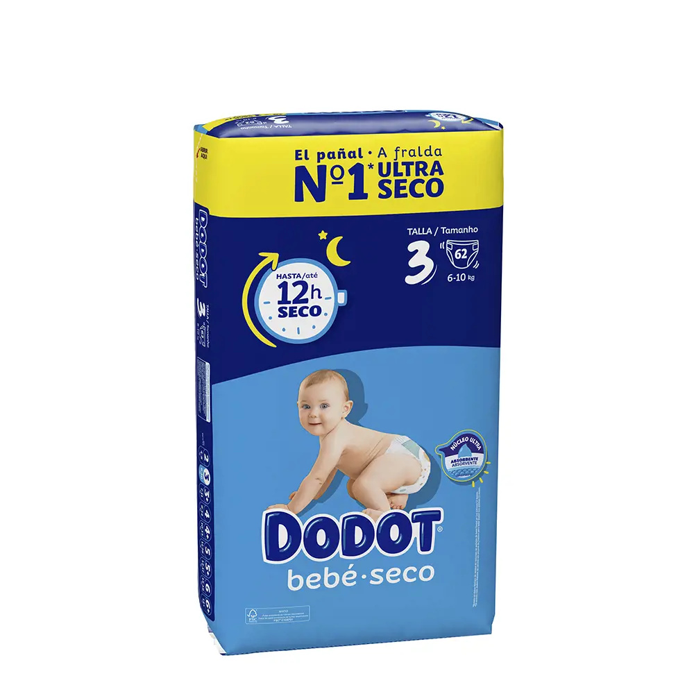 DODOT DODOT STAGES size 3 nappies 6-10 kg 62 u DODOT DODOT STAGES size 3 nappies 6-10 kg 62 u