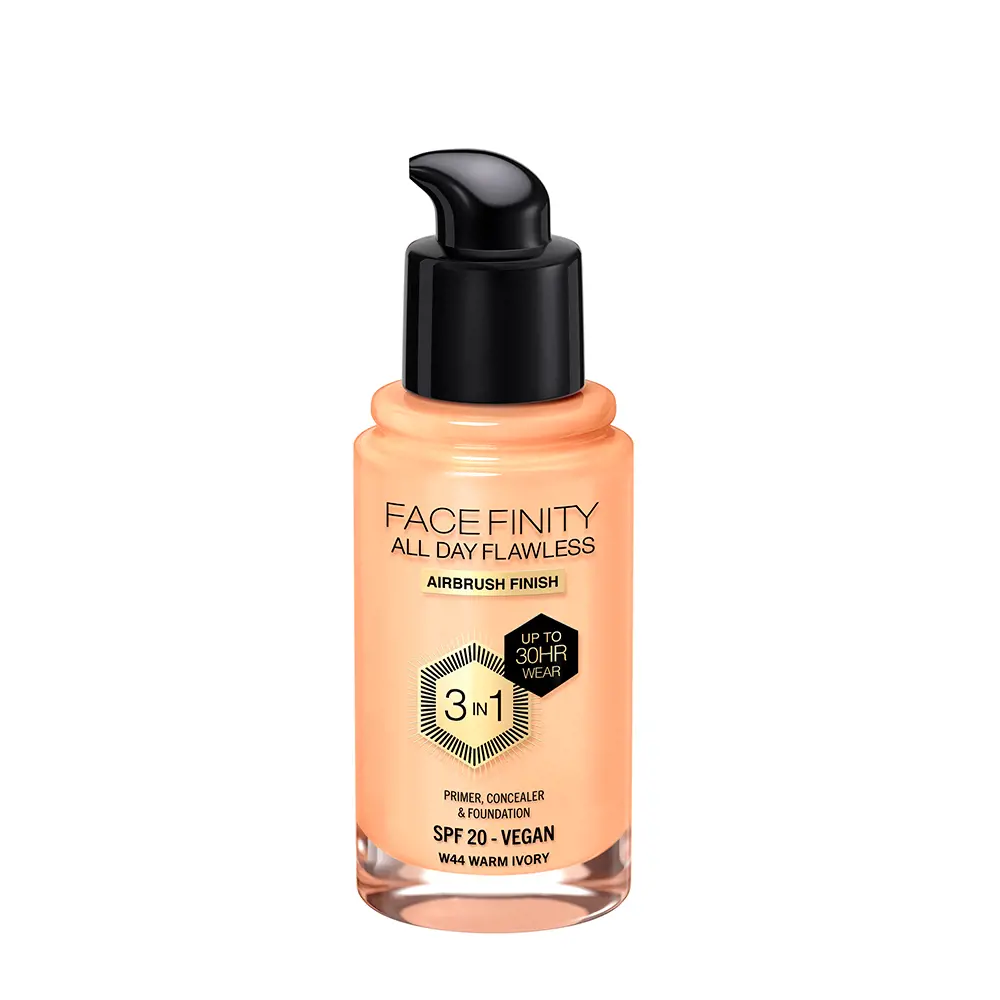MAX FACTOR FACEFINITY 3IN1 primer & foundation #44-warm ivory 30 ml