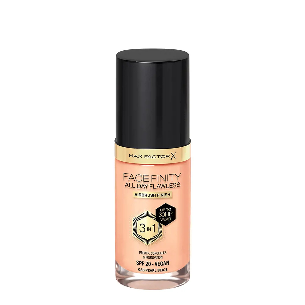 MAX FACTOR FACEFINITY 3IN1 primer & foundation #35-pearl beige 30 ml MAX FACTOR FACEFINITY 3IN1 primer & foundation #35-pearl beige 30 ml