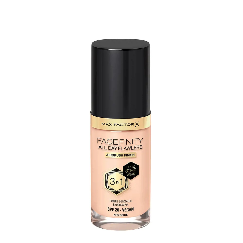 MAX FACTOR FACEFINITY 3IN1 primer & foundation #55-beige 30 ml MAX FACTOR FACEFINITY 3IN1 primer & foundation #55-beige 30 ml