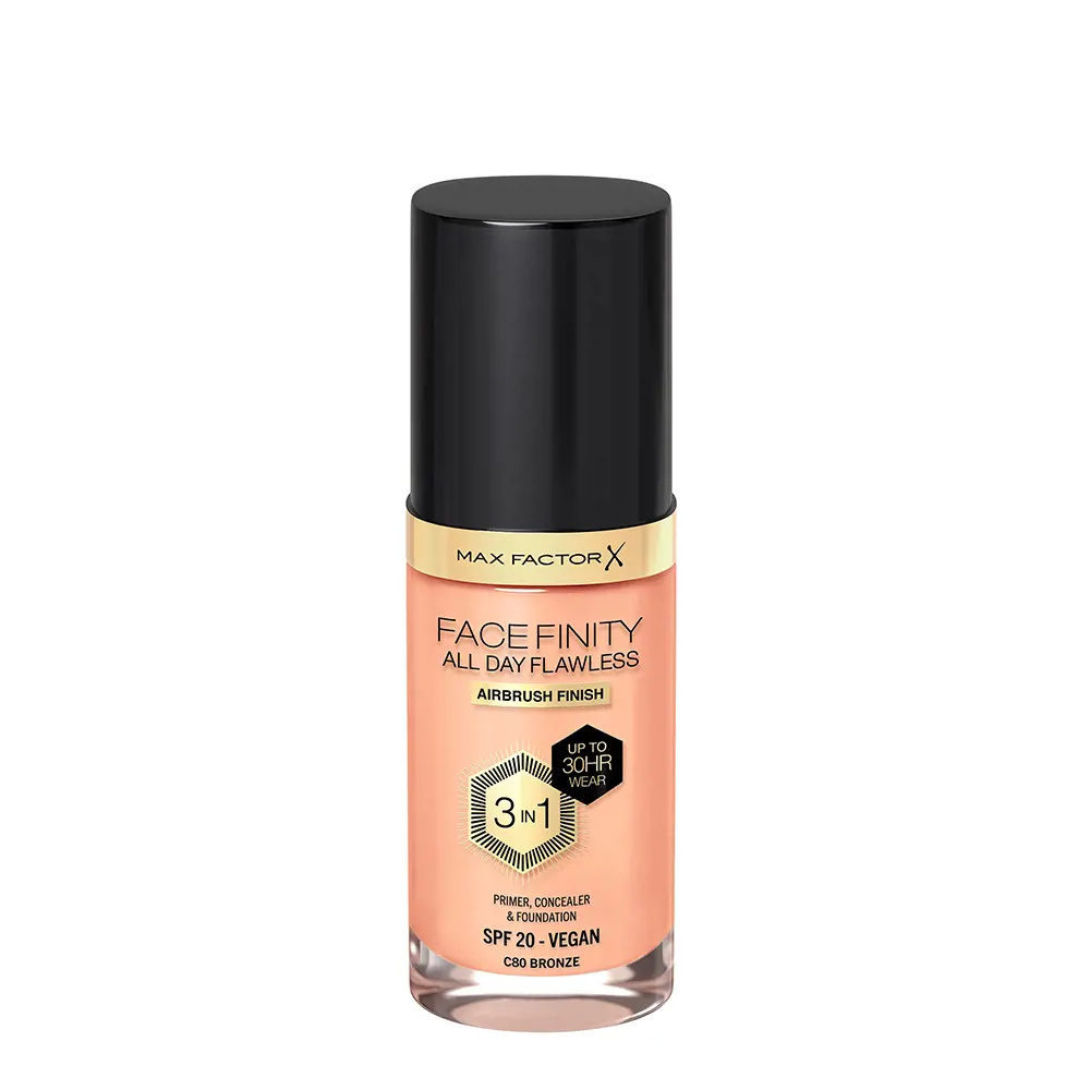 MAX FACTOR FACEFINITY 3IN1 primer & foundation #80-bronze 30 ml MAX FACTOR FACEFINITY 3IN1 primer & foundation #80-bronze 30 ml