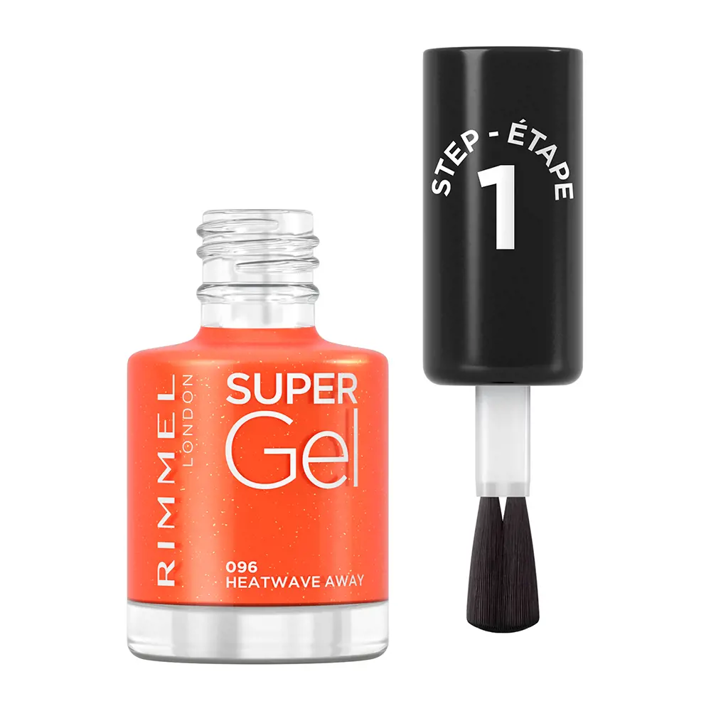 RIMMEL LONDON SUPER GEL nail polish #96-heatwave away 12 ml