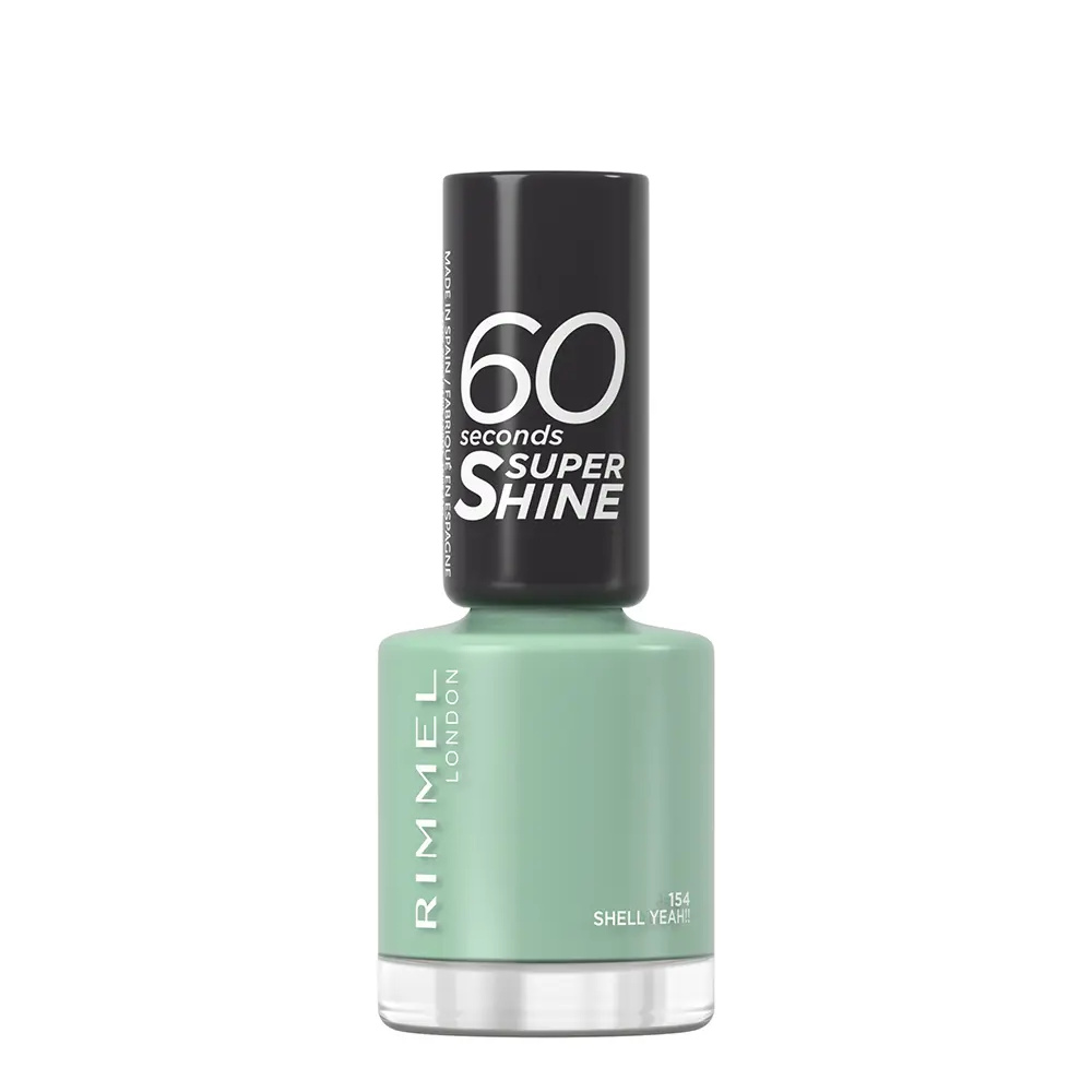 RIMMEL LONDON 60 SECONDS super shine #154-shell yeah!! 8ml RIMMEL LONDON 60 SECONDS super shine #154-shell yeah!! 8ml