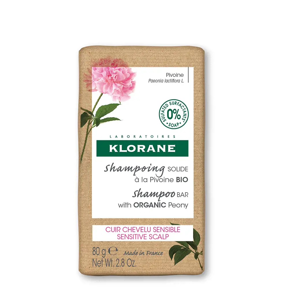 KLORANE A LA PEONÍA BIO solid shampoo 80 gr KLORANE A LA PEONÍA BIO solid shampoo 80 gr
