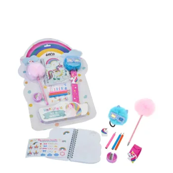 INCA UNICORN STATIONERY LOT 8 pz