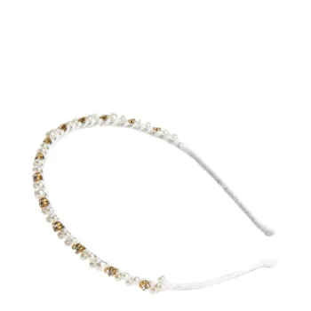 BANDEAU INCA EN MÉTAL avec perles 1 u