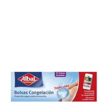 ALBAL LARGE FREEZER BAGS triple layer 15 u ALBAL LARGE FREEZER BAGS triple layer 15 u