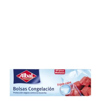 ALBAL MEDIUM FREEZER BAGS triple layer 40 u ALBAL MEDIUM FREEZER BAGS triple layer 40 u