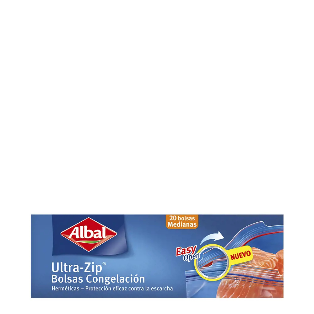 ALBAL MEDIUM HERMETIC FREEZER BAGS 20 u ALBAL MEDIUM HERMETIC FREEZER BAGS 20 u
