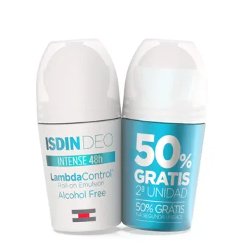ISDIN+ LAMBDA CONTROL deodorante roll-on intenso 48h emulsione duo 2 x 50 ml