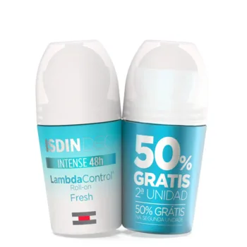 ISDIN+ LAMBDA CONTROL intense 48h roll-on deodorant fresh duo 2 x 50 ml