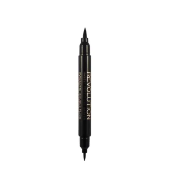 REVOLUTION MAKE UP DOUBLE FLICK LIQUID EYELINER define your flick #black 1 ml