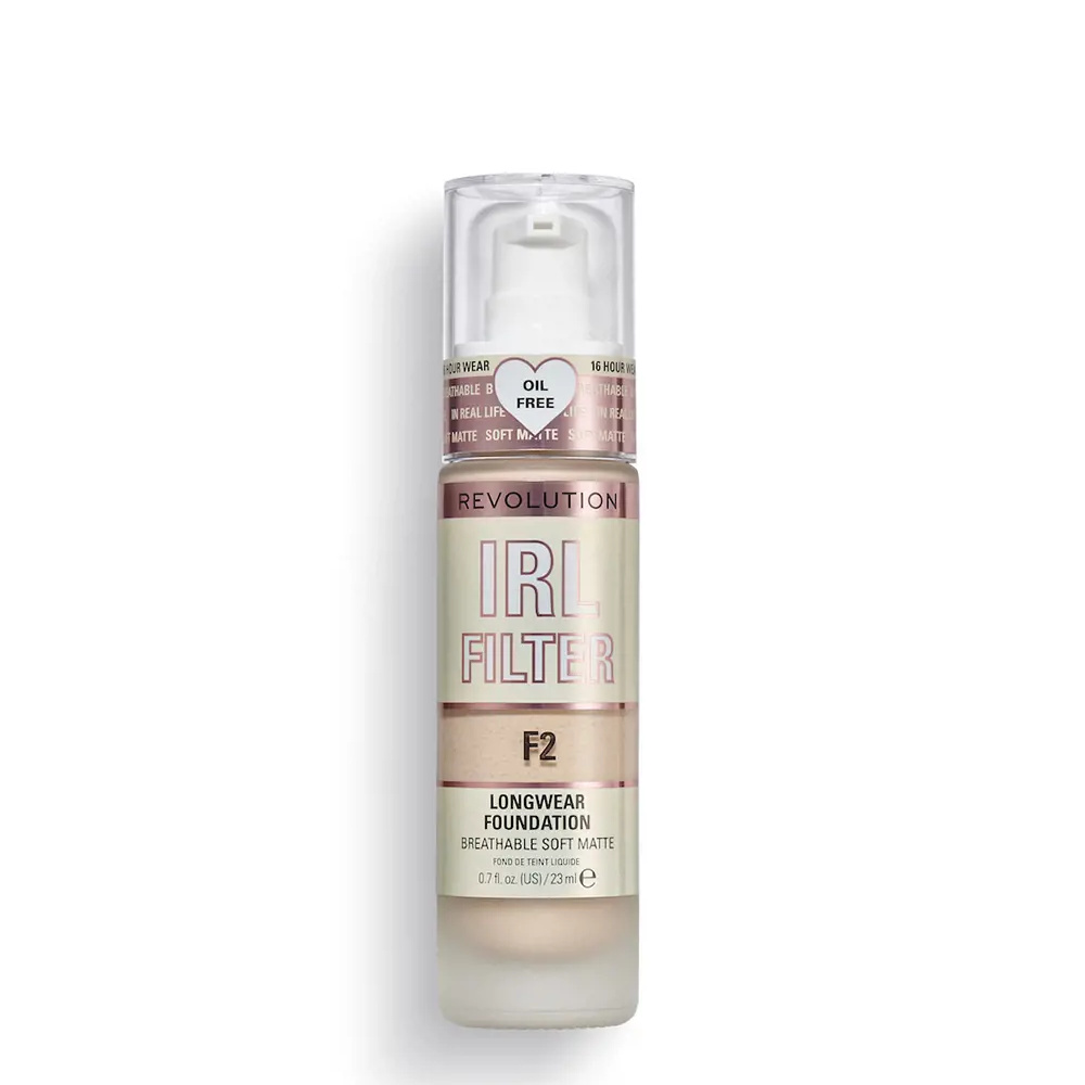 REVOLUTION MAKE UP IRL FILTER longwear foundation #F2 23ml REVOLUTION MAKE UP IRL FILTER longwear foundation #F2 23ml