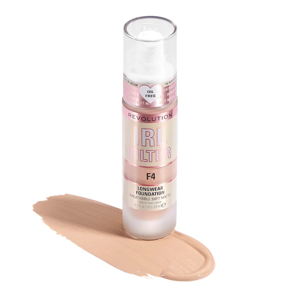 REVOLUTION MAKE UP IRL FILTER longwear foundation #F4 23ml REVOLUTION MAKE UP IRL FILTER longwear foundation #F4 23ml - Image 3