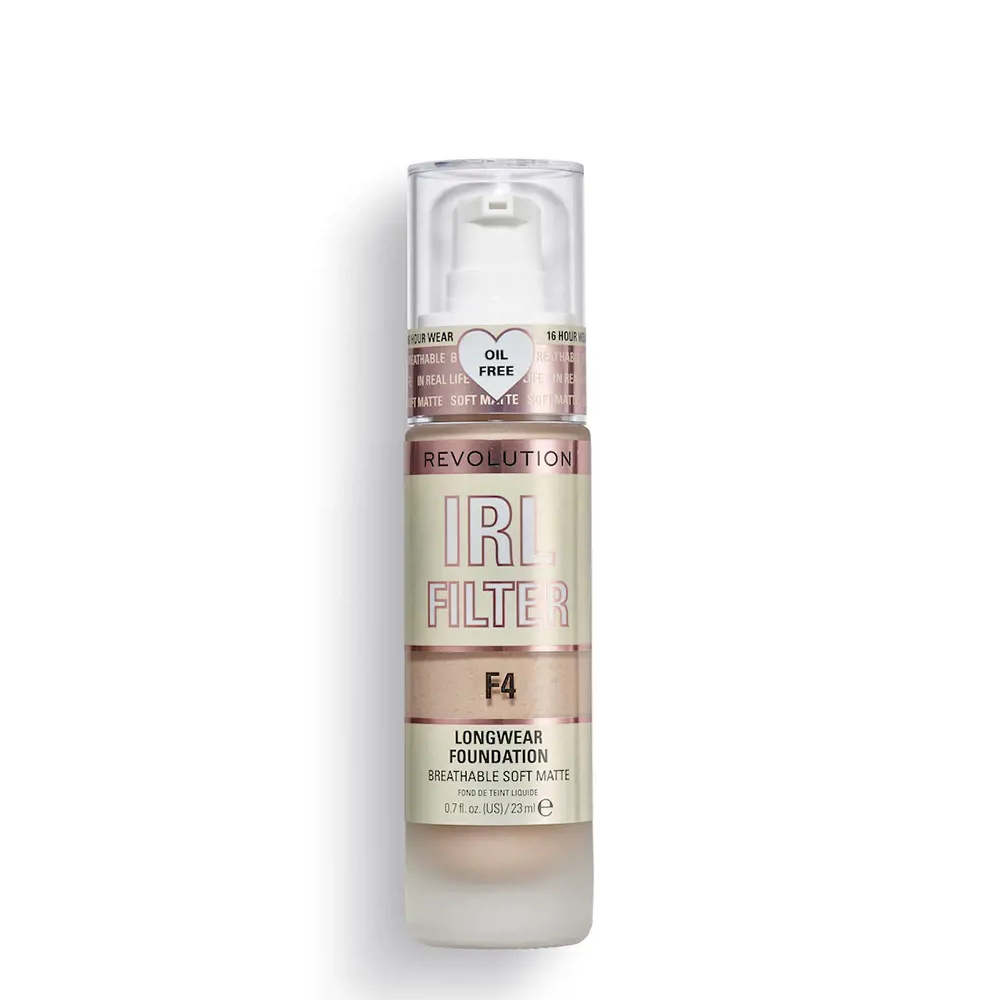 REVOLUTION MAKE UP IRL FILTER longwear foundation #F4 23ml REVOLUTION MAKE UP IRL FILTER longwear foundation #F4 23ml